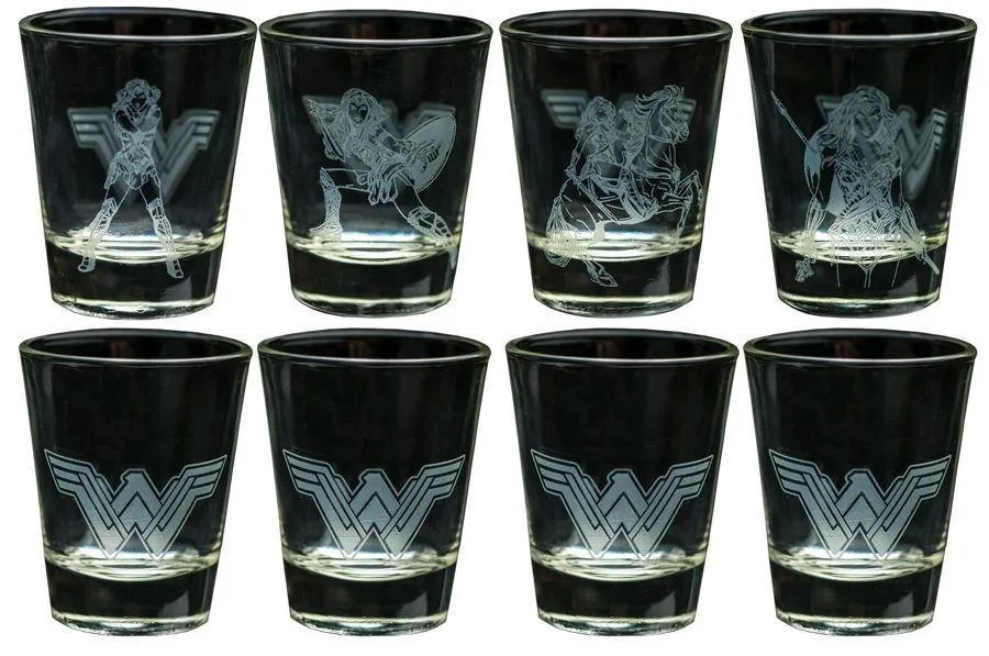 Wonder Woman Movie - Frosted Design Shot Glass Set - Image 2