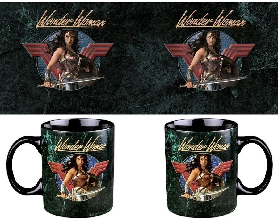 Wonder Woman Movie - Sword Drawn Black Coffee Mug