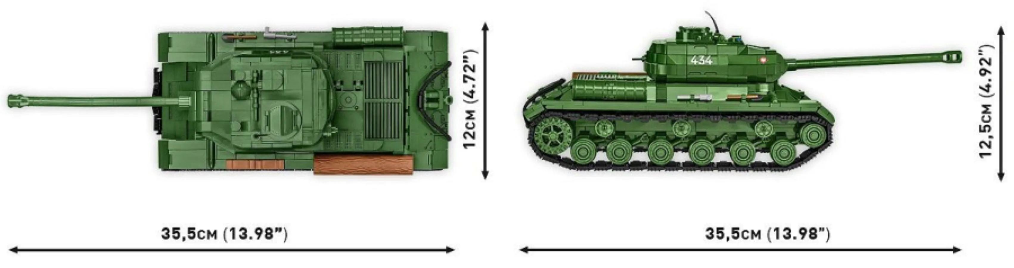World War 2 - IS-2 (3 in 1) (1044 Piece Kit) - Image 7