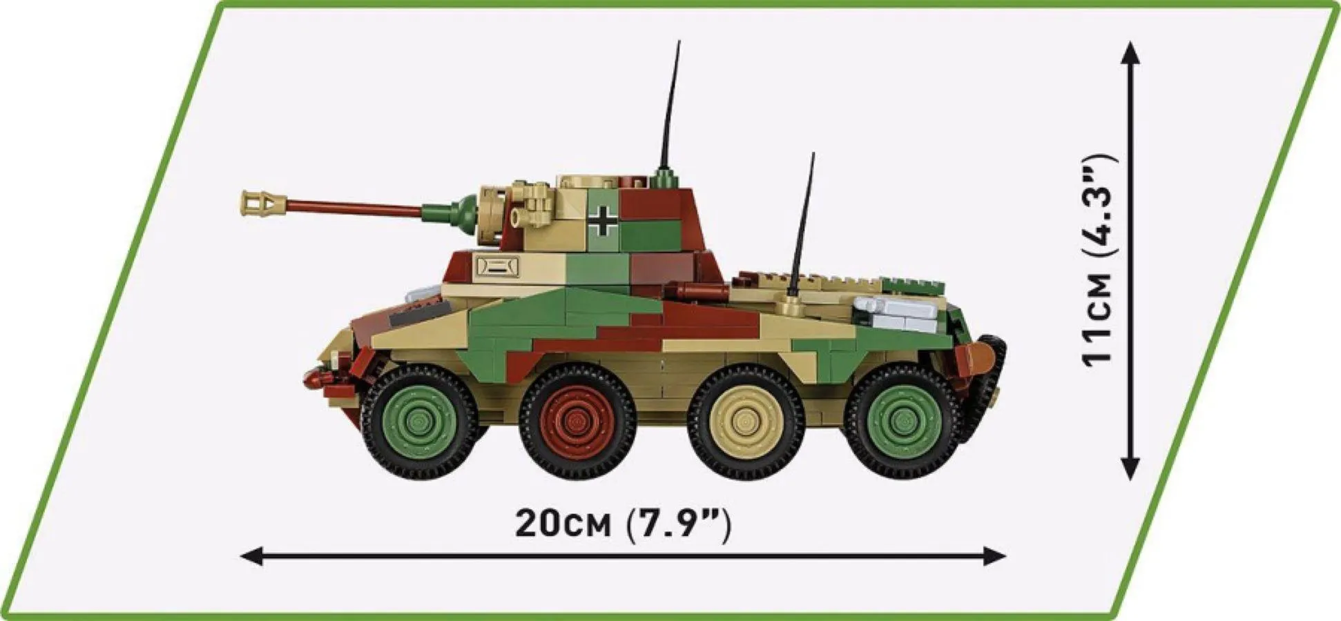 World War 2 - Sd.Kfz. 234/2 Puma (470 Piece Kit) - Image 5