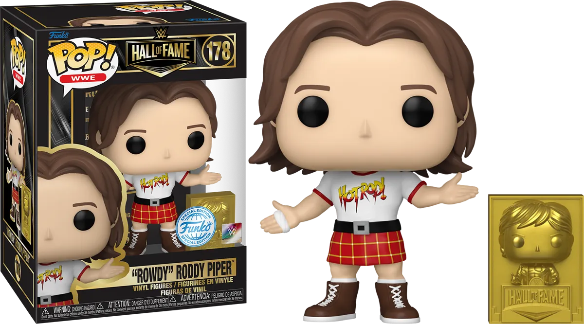 WWE: Hall of Fame - Rowdy Roddy Piper US Exclusive Pop! Vinyl [RS]