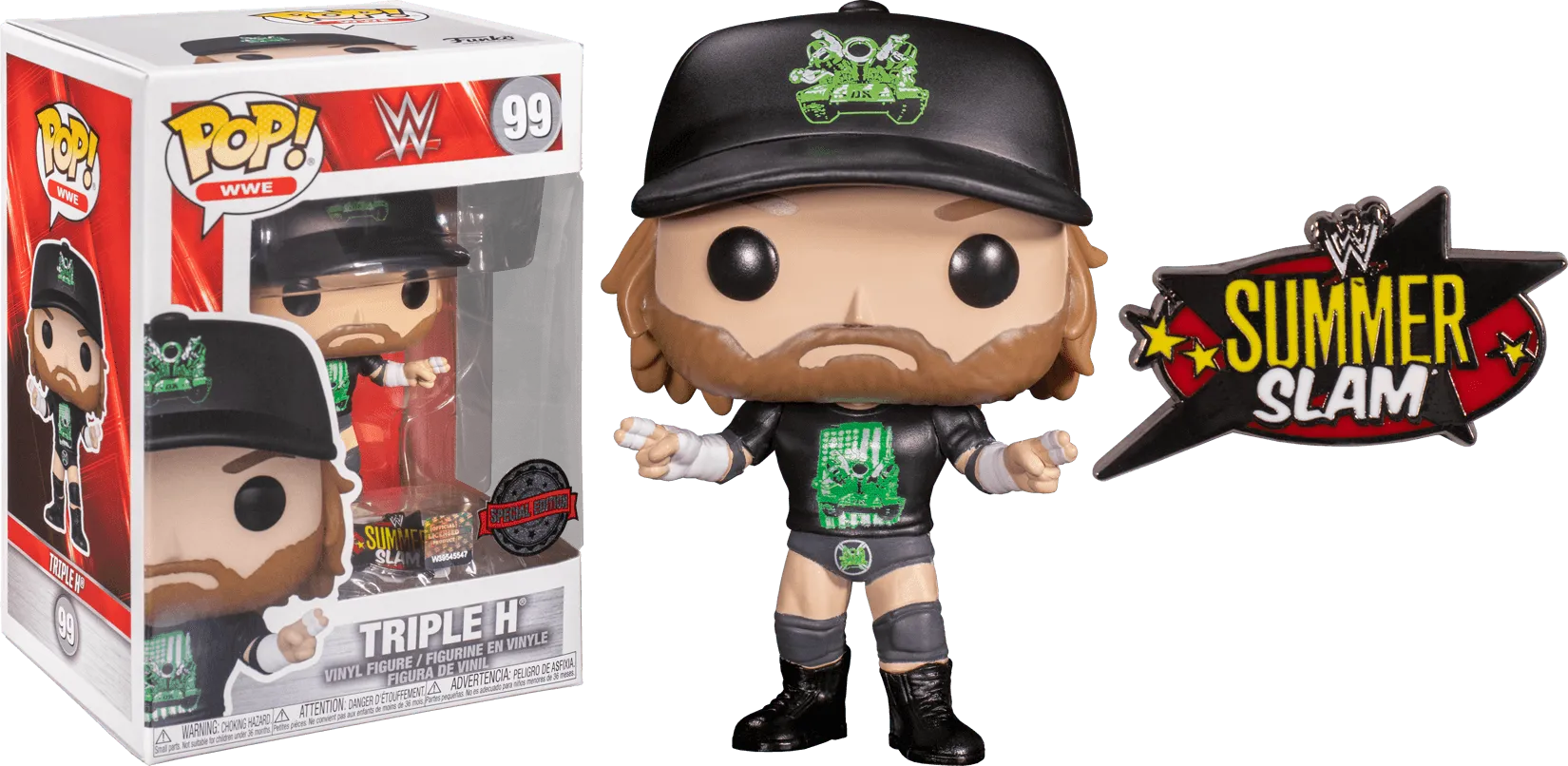 WWE - Triple H Degeneration X US Exclusive Pop! Vinyl with Pin [RS]