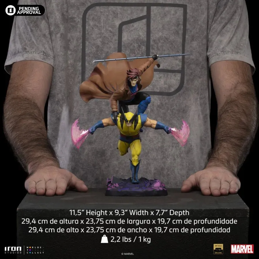X-Men - '97 Gambit & Wolverine Deluxe 1:10 Scale Statue - Image 11