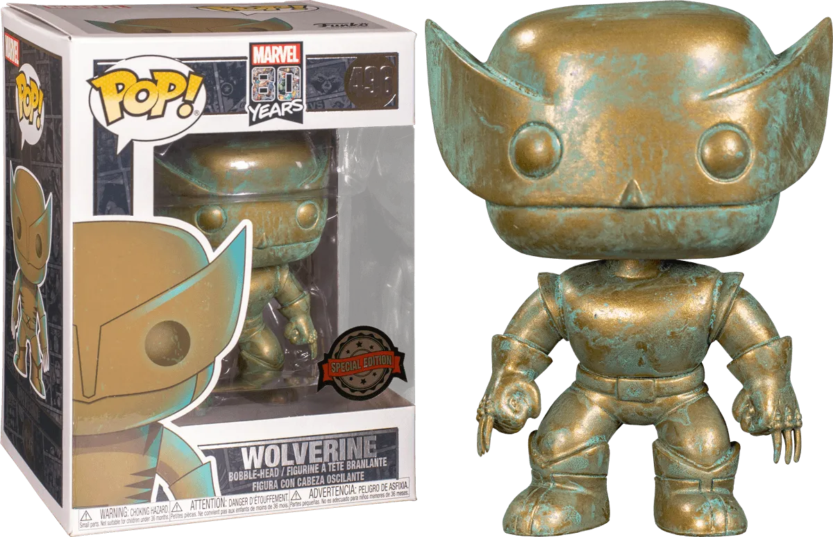 X-Men - Wolverine Marvel 80th Anniversary Patina US Exclusive Pop! Vinyl