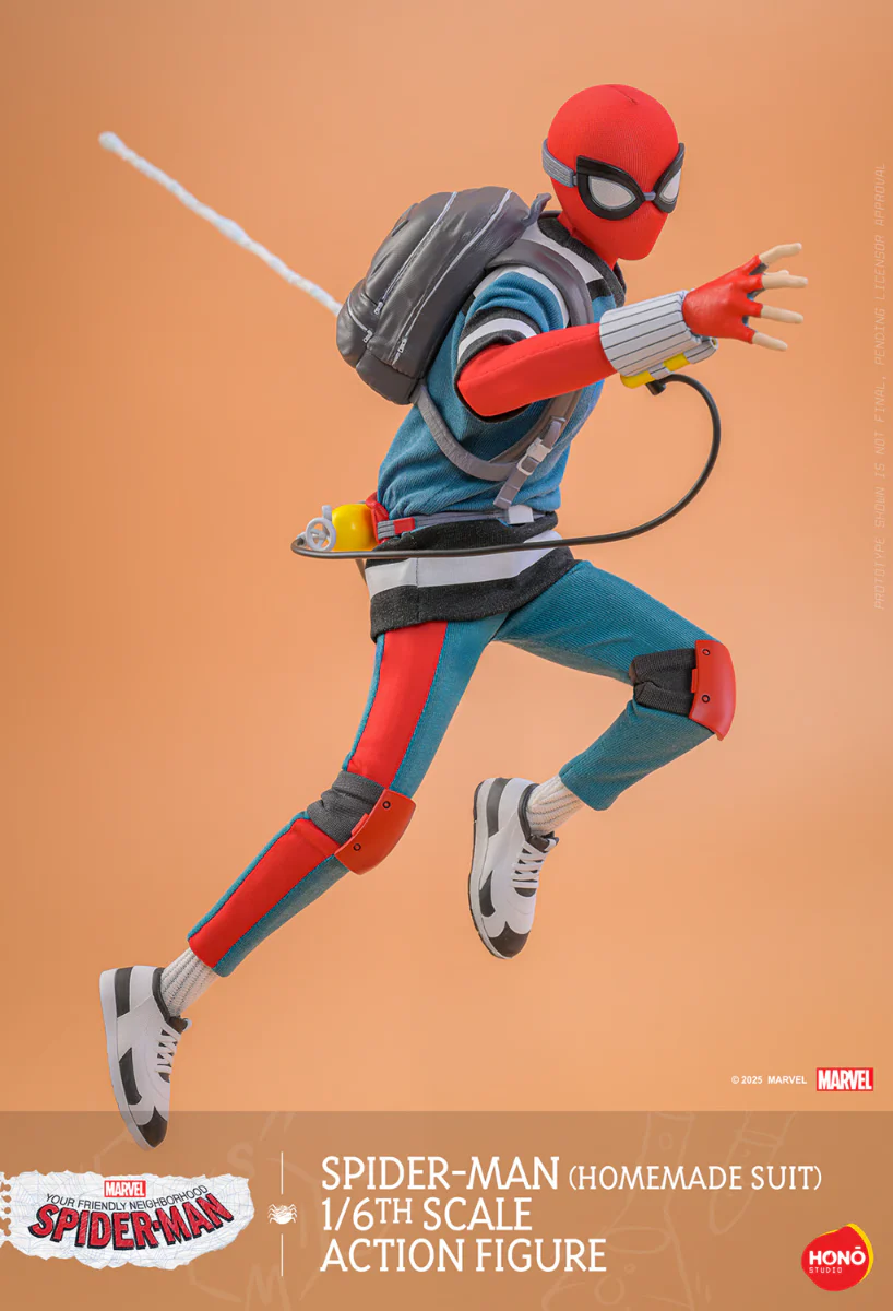 Your Friendly Neighborhood Spider-Man - Spider-Man Homemade Suit 1:6 Scale Action Figure - Image 5