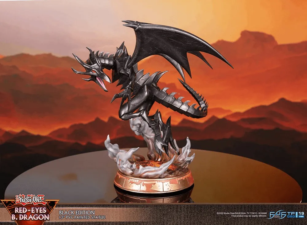 Yu-Gi-Oh! - Red Eyes Black Dragon (Black Edition) PVC Statue - Image 2