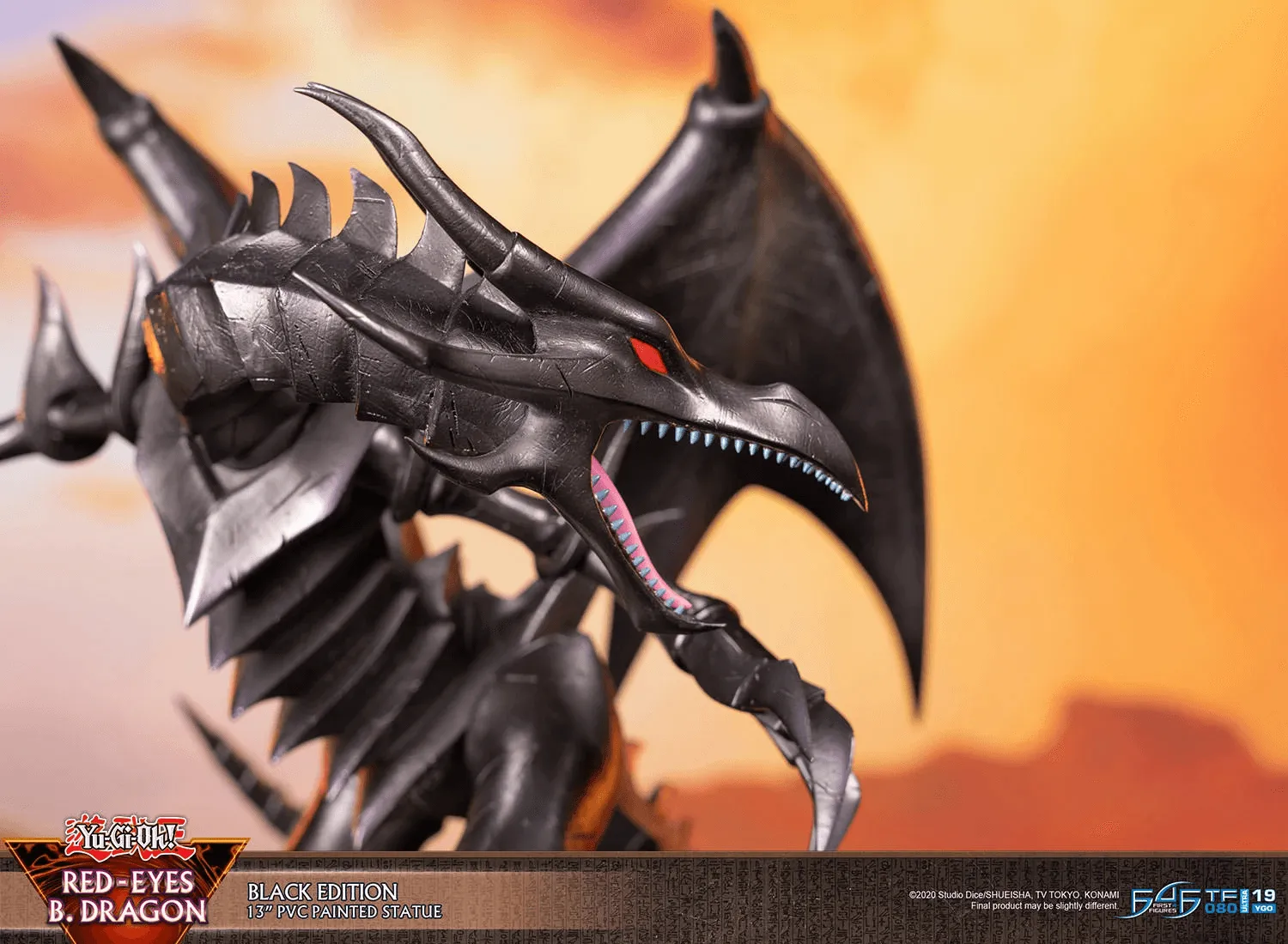 Yu-Gi-Oh! - Red Eyes Black Dragon (Black Edition) PVC Statue - Image 3