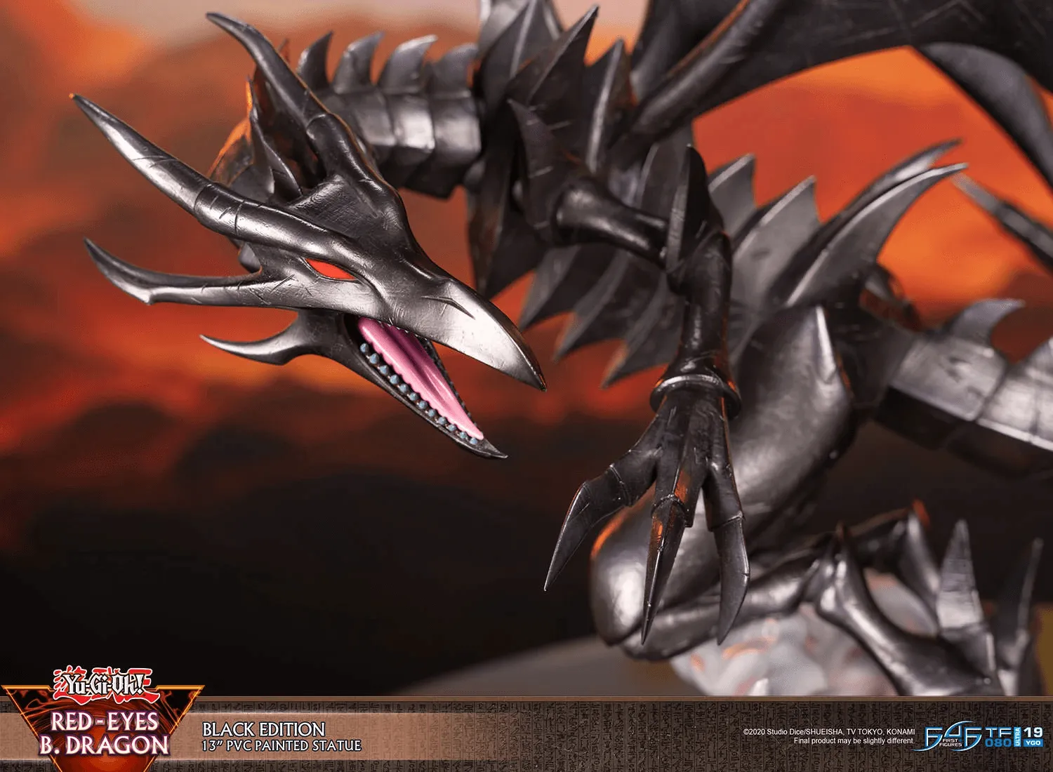 Yu-Gi-Oh! - Red Eyes Black Dragon (Black Edition) PVC Statue - Image 4
