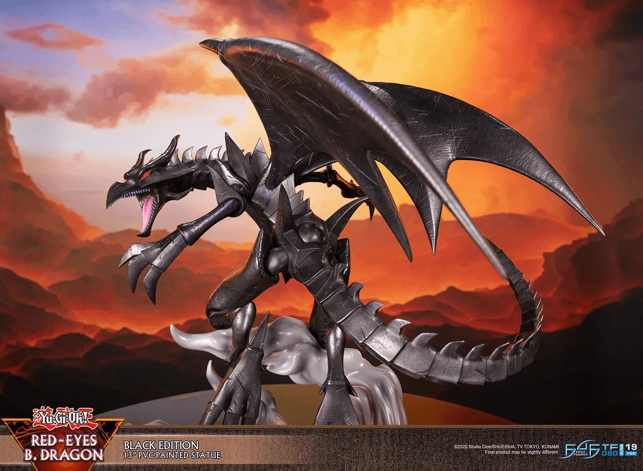 Yu-Gi-Oh! - Red Eyes Black Dragon (Black Edition) PVC Statue - Image 5