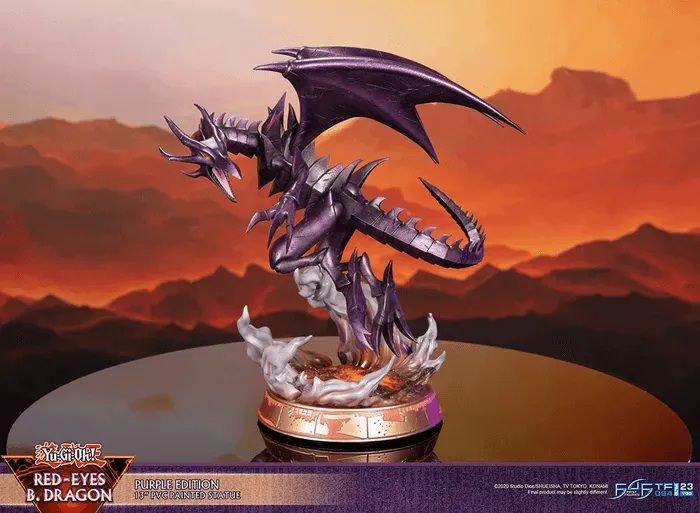 Yu-Gi-Oh! - Red Eyes Black Dragon (Purple Edition) PVC Statue - Image 3