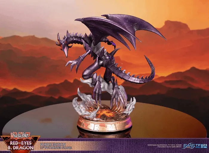 Yu-Gi-Oh! - Red Eyes Black Dragon (Purple Edition) PVC Statue - Image 5