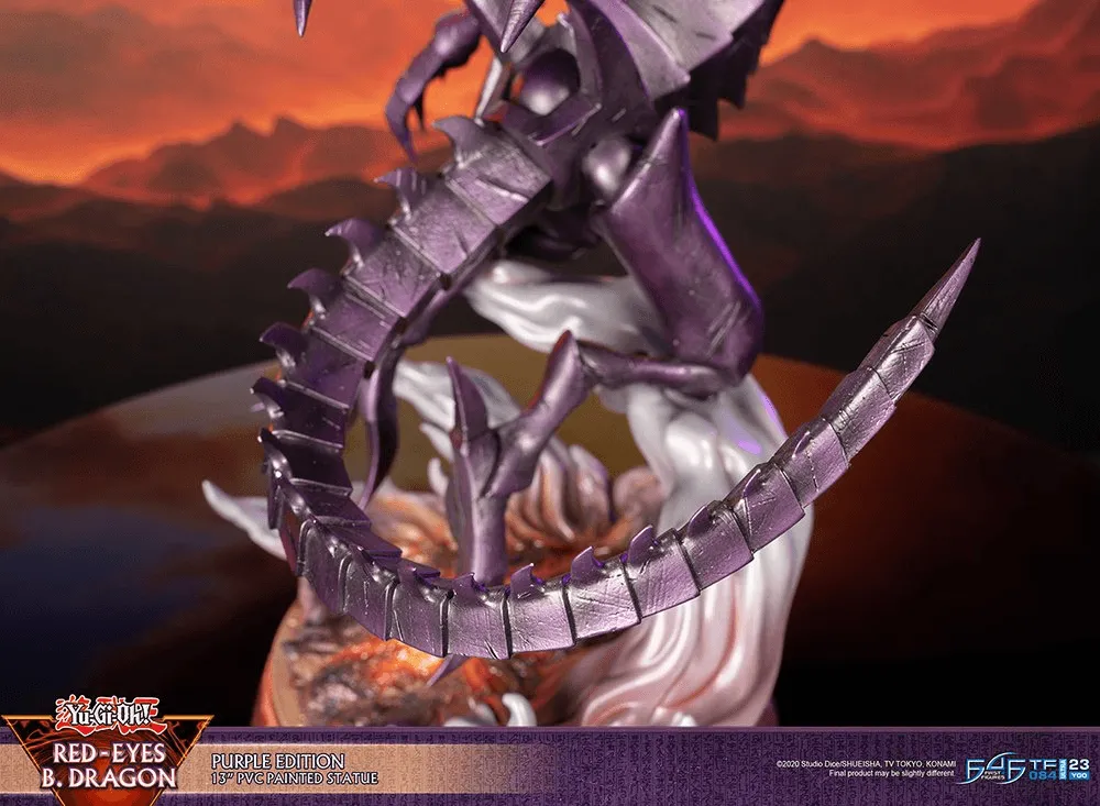 Yu-Gi-Oh! - Red Eyes Black Dragon (Purple Edition) PVC Statue - Image 7